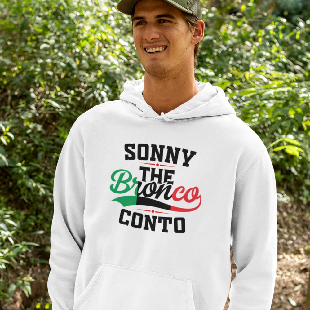 Sonny "The Bronco" Conto - Italian Flag Colors - Hoodies, Black Logo