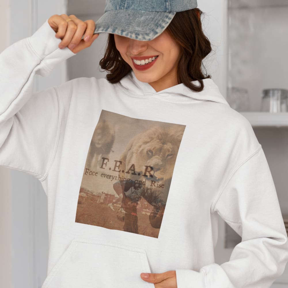   F.E.A.R by Jahsim Mathurin Women's Hoodie, Black Print