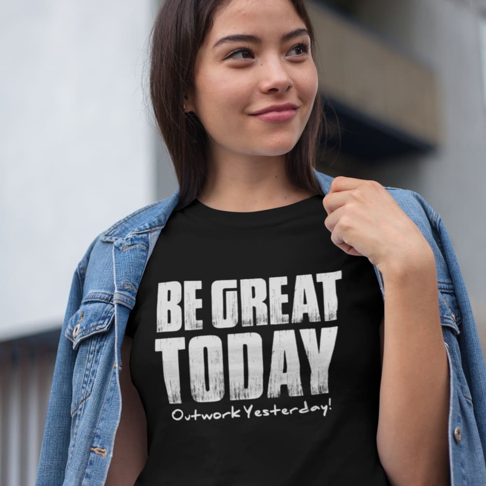 Be Great Today by Jovon Johnson Unisex T-Shirt, White Logo