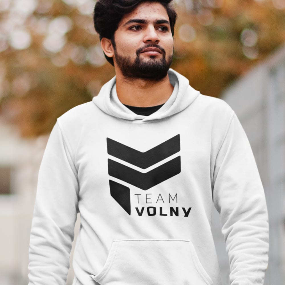 Team Volny by Patrice Volny, Men’s Hoodie, Large Logo, Black