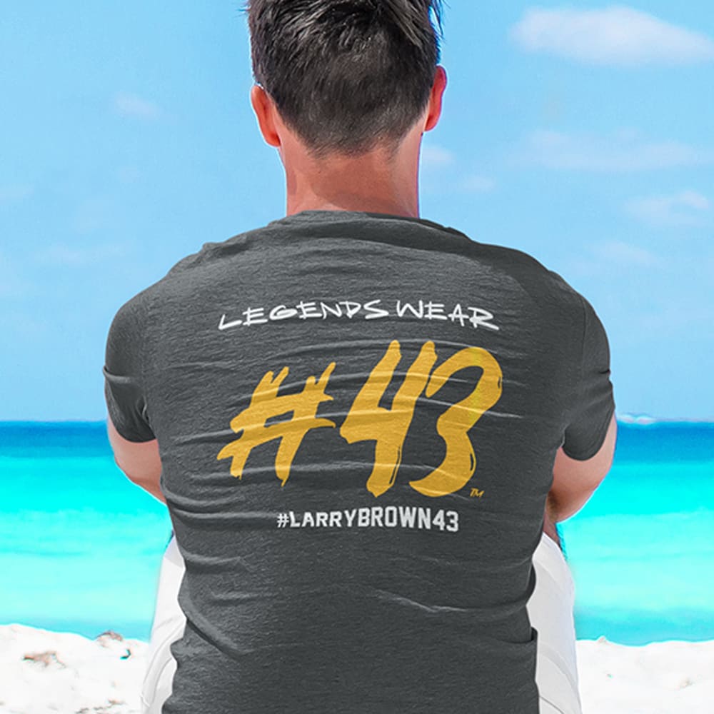 Larry Brown #43 Dark T-Shirt