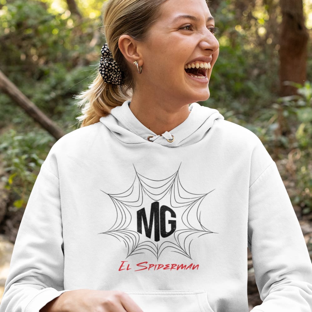 "EL Spiderman" by Michael Gianino Women's Hoodie, Dark Logo