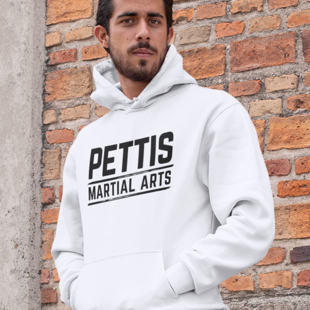  Pettis Martial Arts Gym Unisex Hoodie, Black Logo