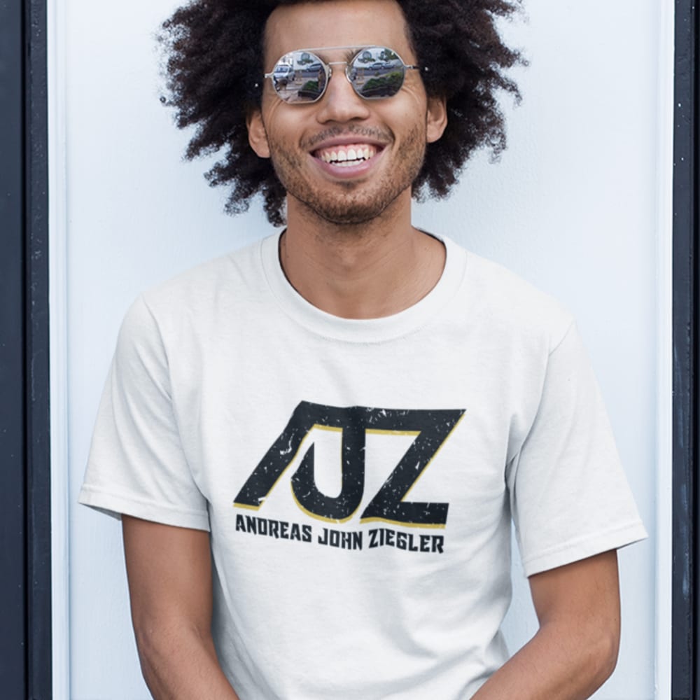AJZ by Andreas Ziegler T-Shirt, Gold and Black Logo