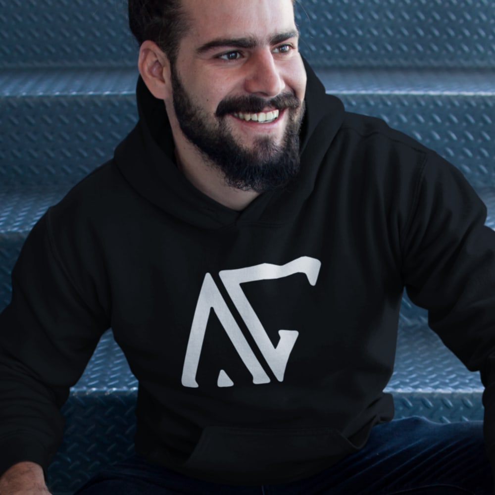 Ahman “Batman” Green Men's Hoodie, White Logo