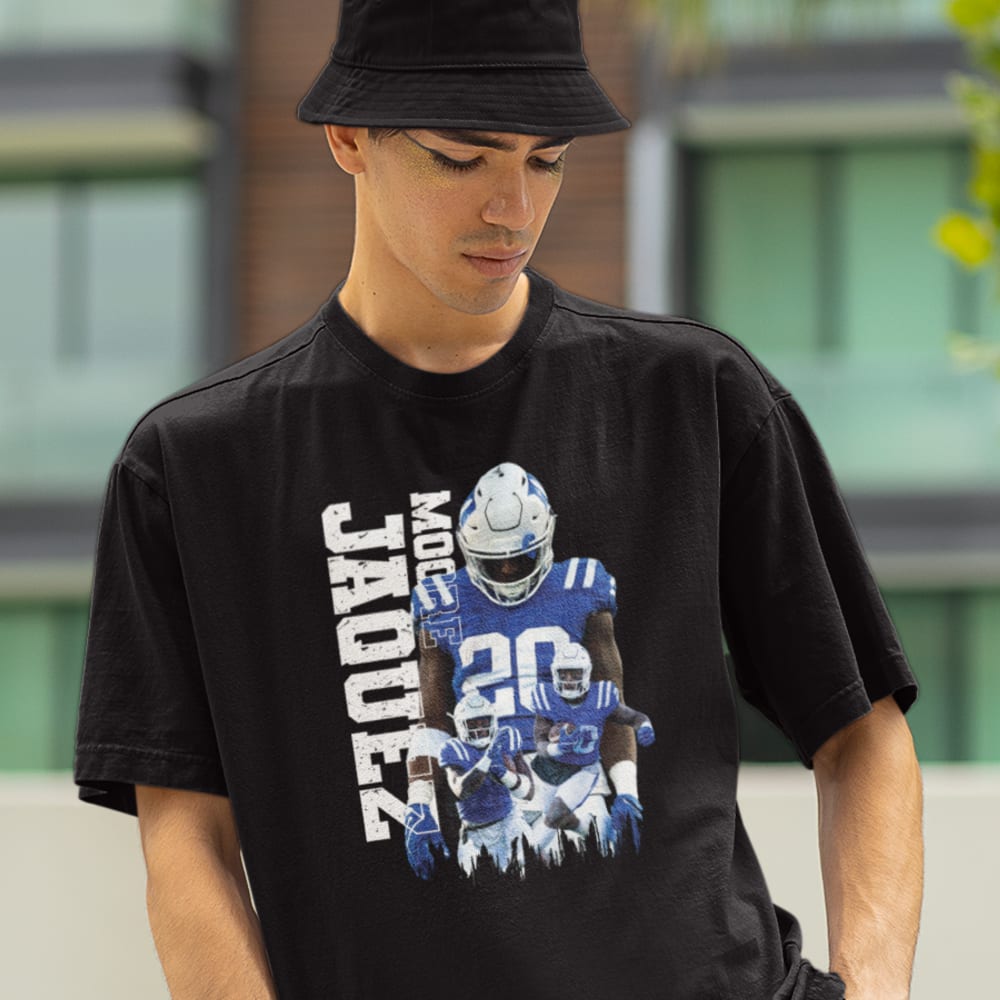 Jaquez Moore Shirt, White Logo