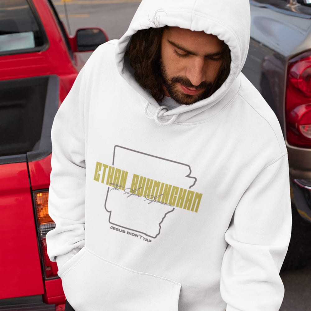 “The Arm Assassin” by Ethan Burmingham Hoodie, Dark Logo