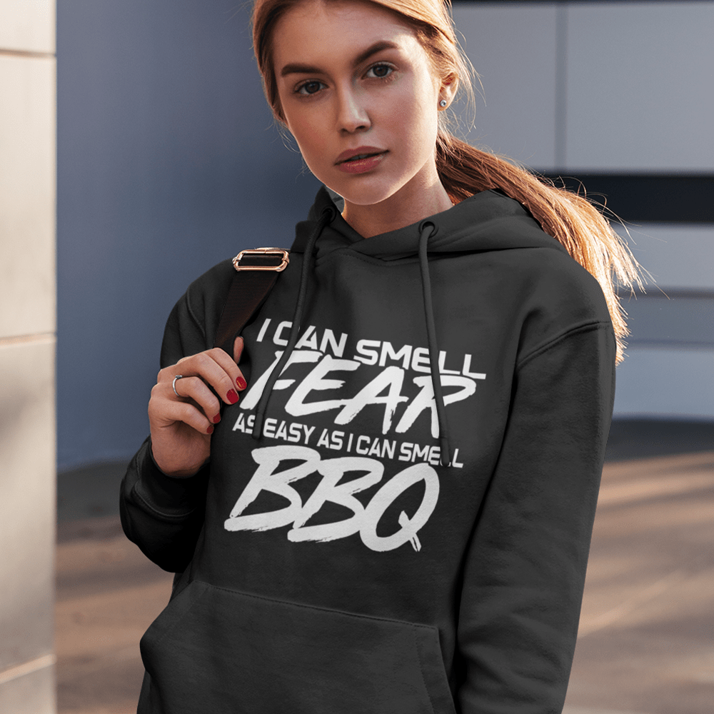 Fear & BBQ by Trevor Peek Unisex Hoodie, Light Logo