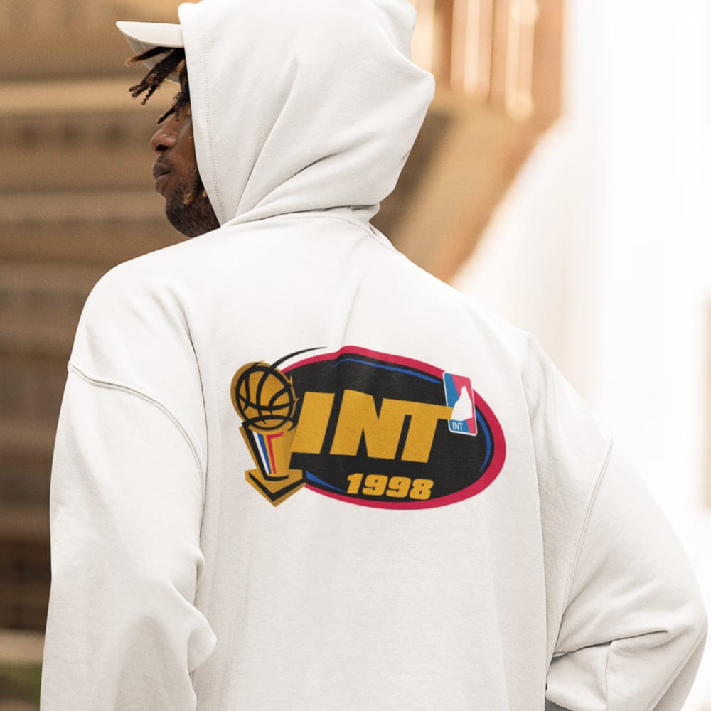 "INT 1998" by Allen Sims Unisex Hoodie , Mini Logo and Back