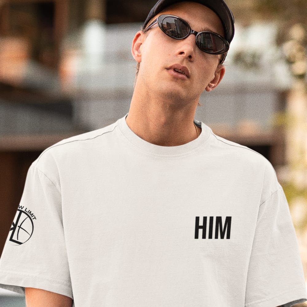 HIM by Juju Alexander Men's T-Shirt, Black Logo