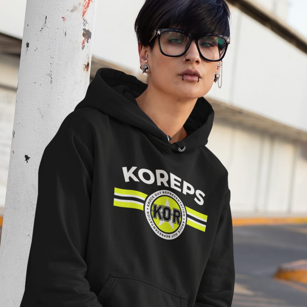 KOR by KOreps Unisex Hoodie, White Logo
