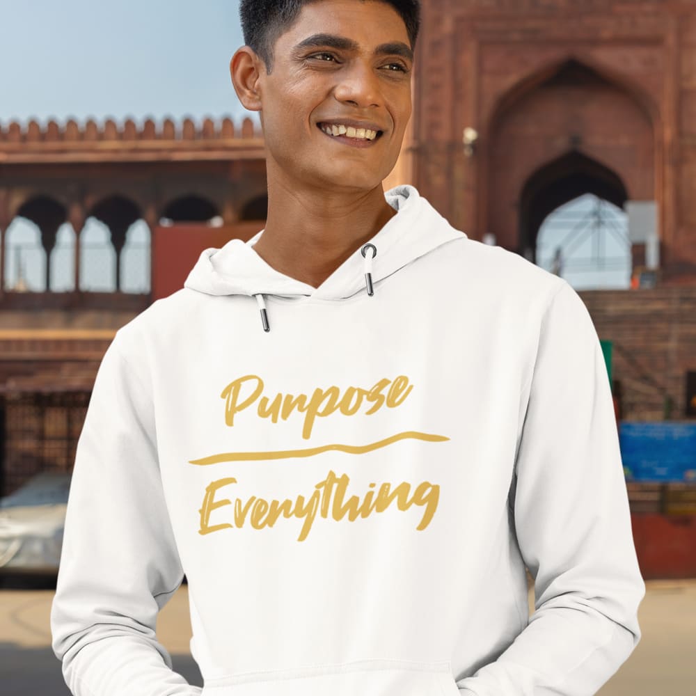 Purpose Everything Star Design by Andreas Ziegler Unisex Hoodie, Gold Logo
