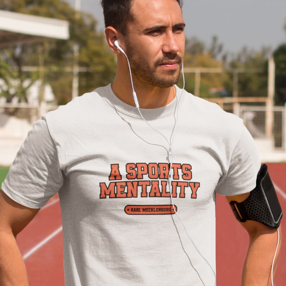 A Sports Mentality by Karl Mecklenburg Unisex T-Shirt, Dark Logo