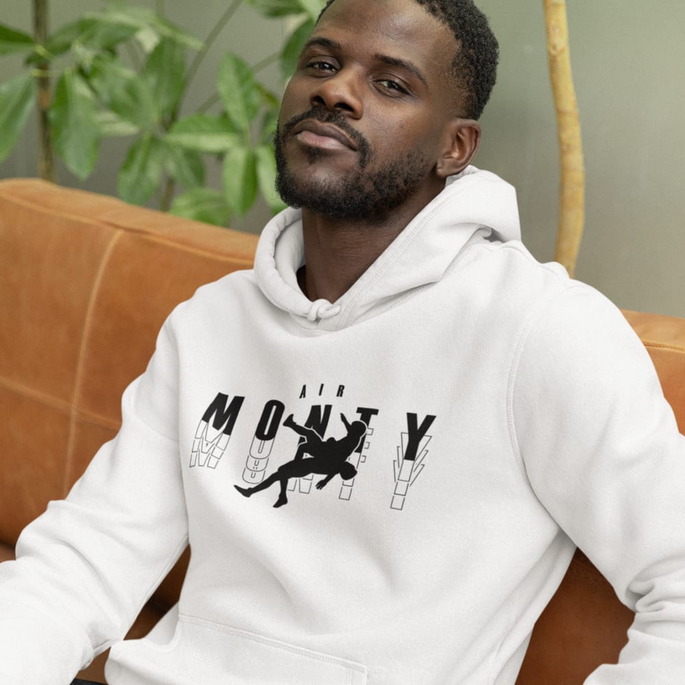 "Air Monty" by Michelle Montague Unisex Hoodie, Black Logo