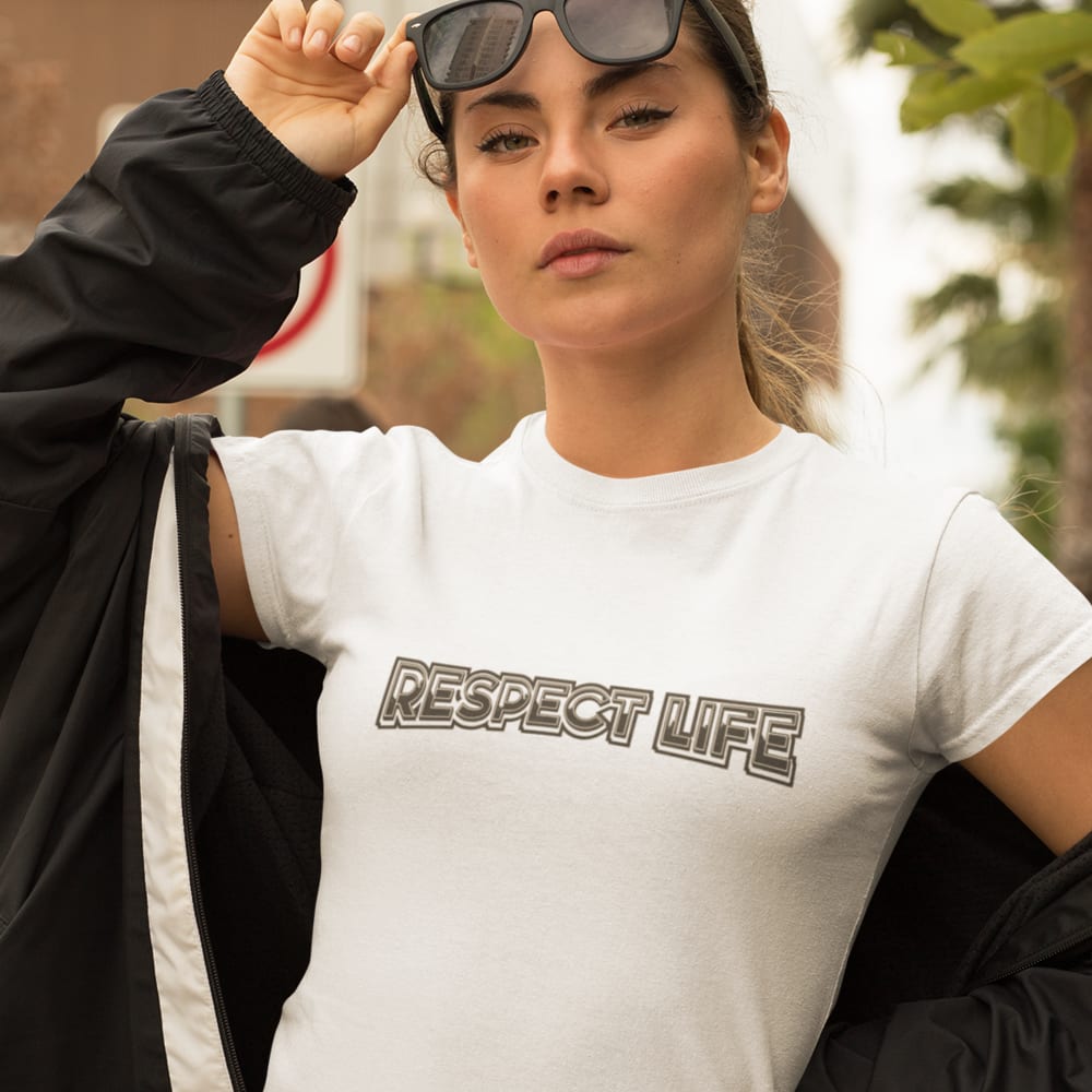 Respect Life by Clay Collard Unisex T-Shirt, Dark Logo