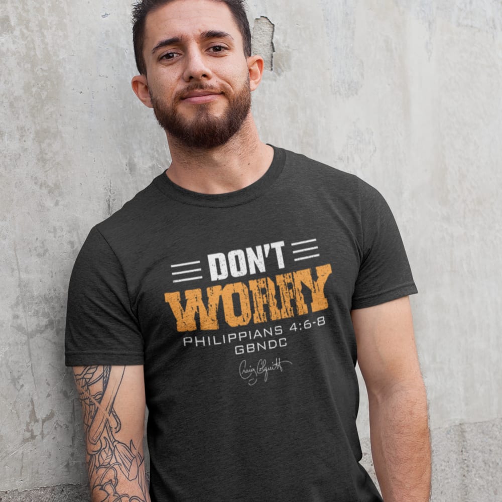 Craig Colquitt "Don't Worry" Shirt, White Signature Logo