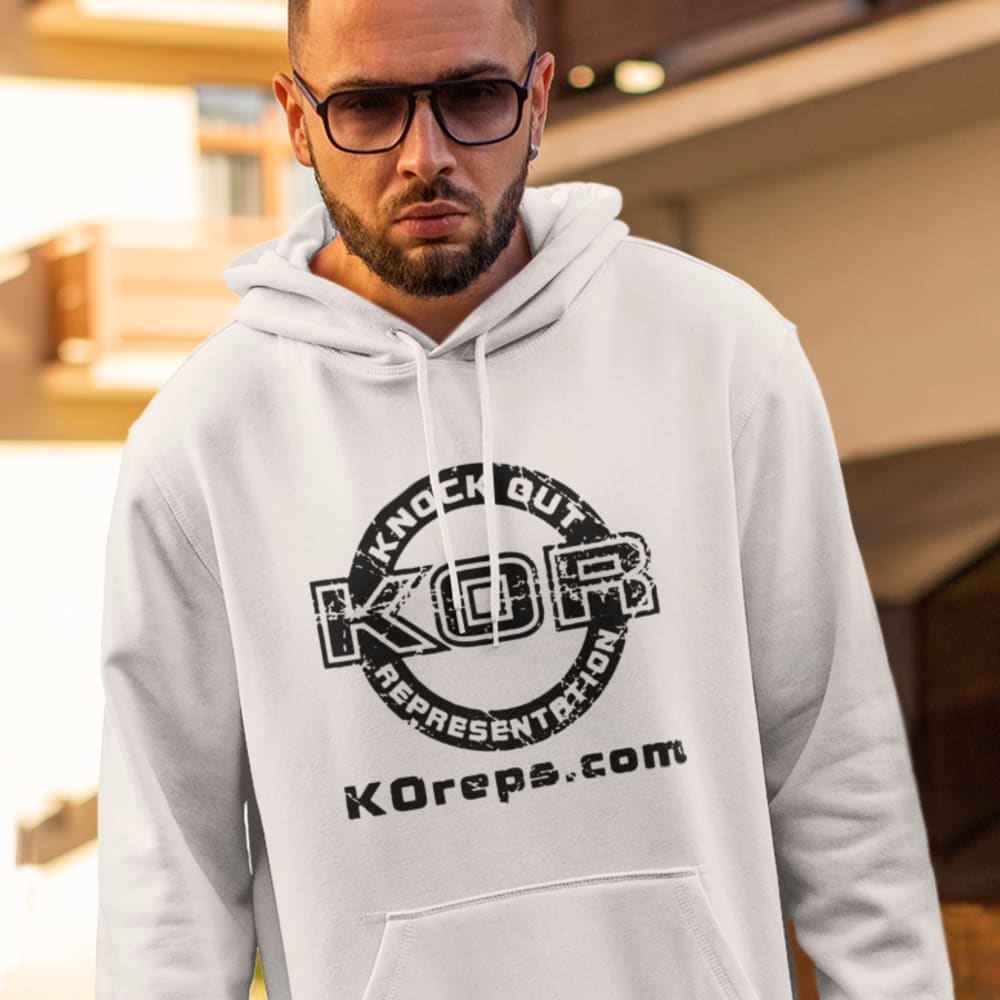 Knock Out KOR by KOreps Unisex Hoodie, Black Logo