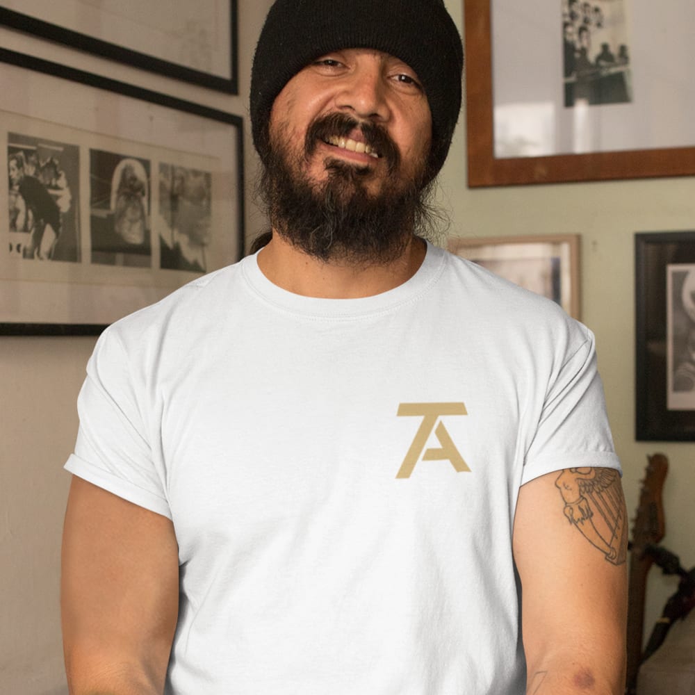 Troy Anderson Jr. Men's T-Shirt, Gold Logo Mini