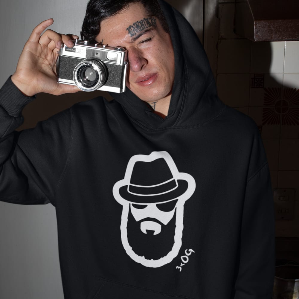 3xOG by Otis Griffin Men's Hoodie, White Logo