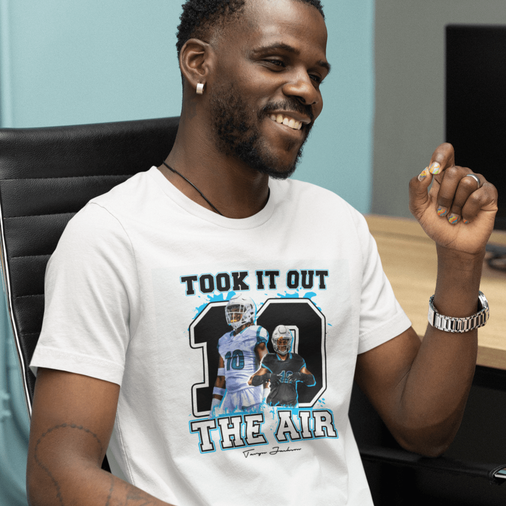 "Took It Out Air" by Tavyn Jackson T-Shirt, Dark Logo