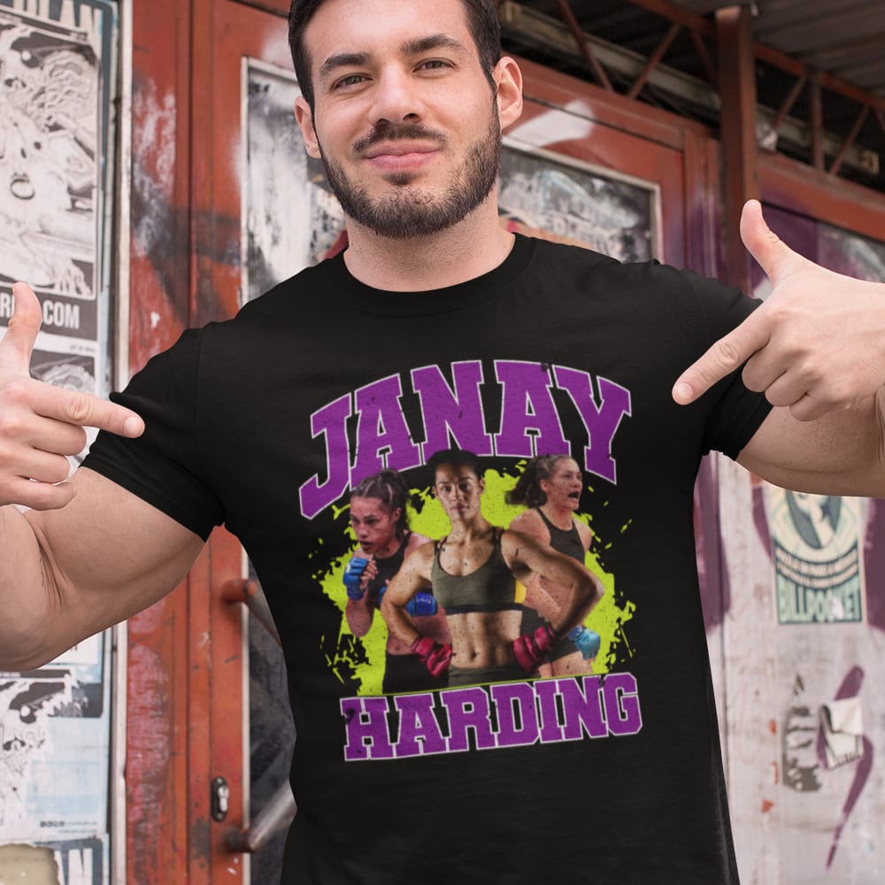LIMITED EDITION Janay Harding Men's T-Shirt, White Logo
