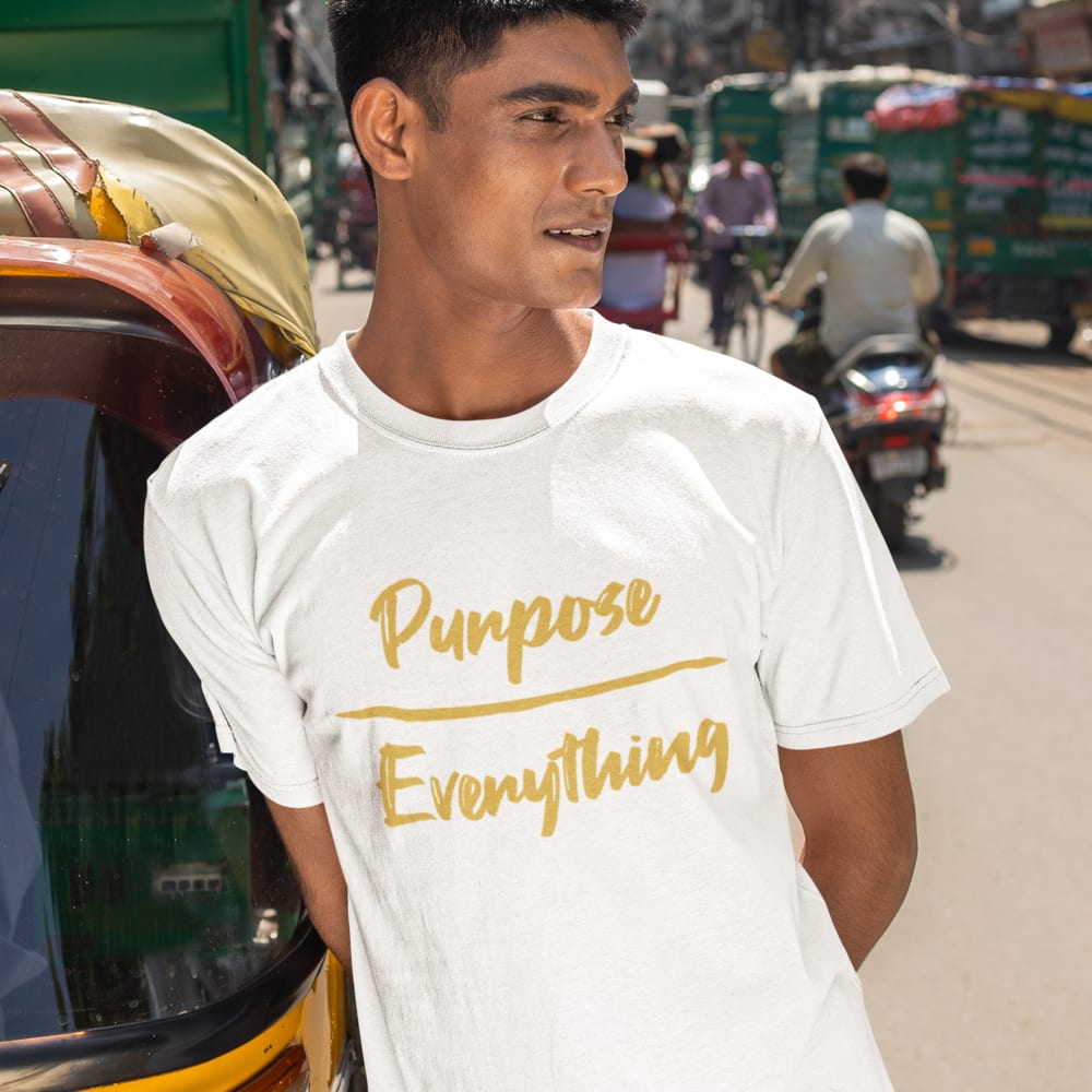 Purpose Everything Star Design by Andreas Ziegler T-Shirt, Gold Black Logo