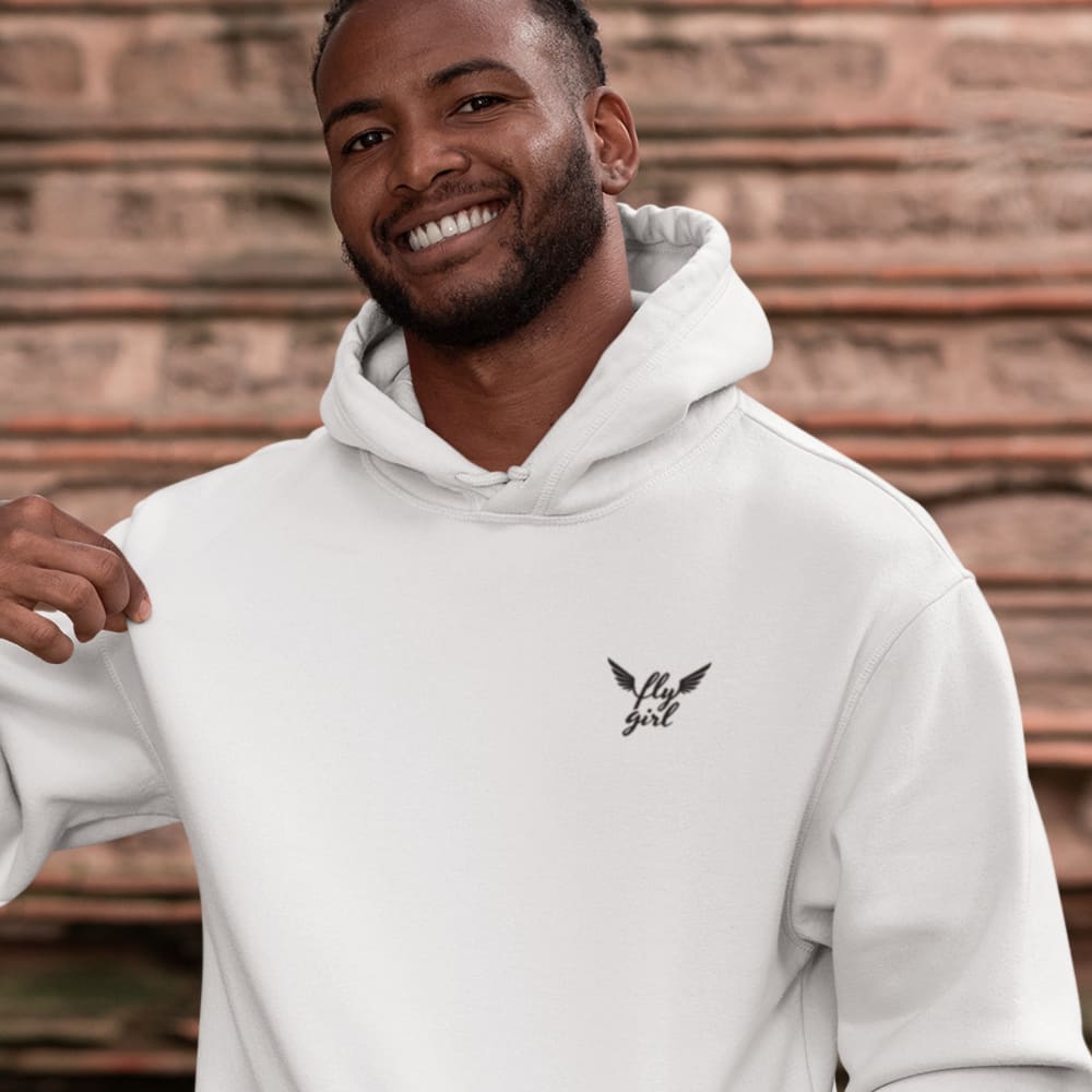 "Fly Girl" by Anicka Newell, Hoodie, Black Logo