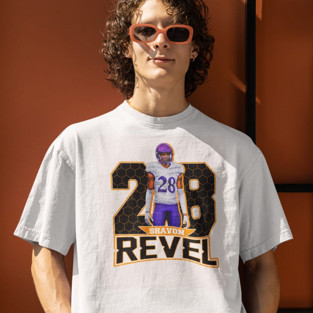 28 Shavon Revel T-Shirt, Black Logo