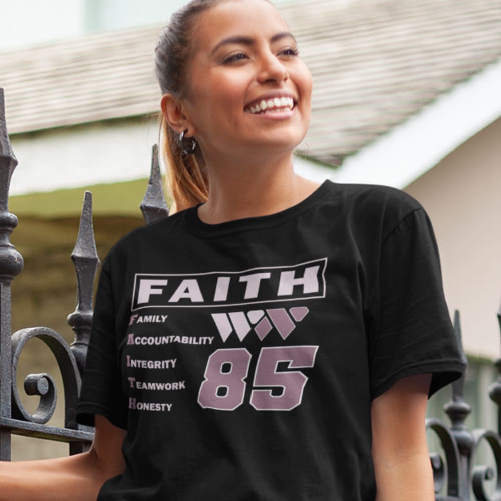 FAITH by Wesley Walker Women's T-Shirt, Pink in Light Logo