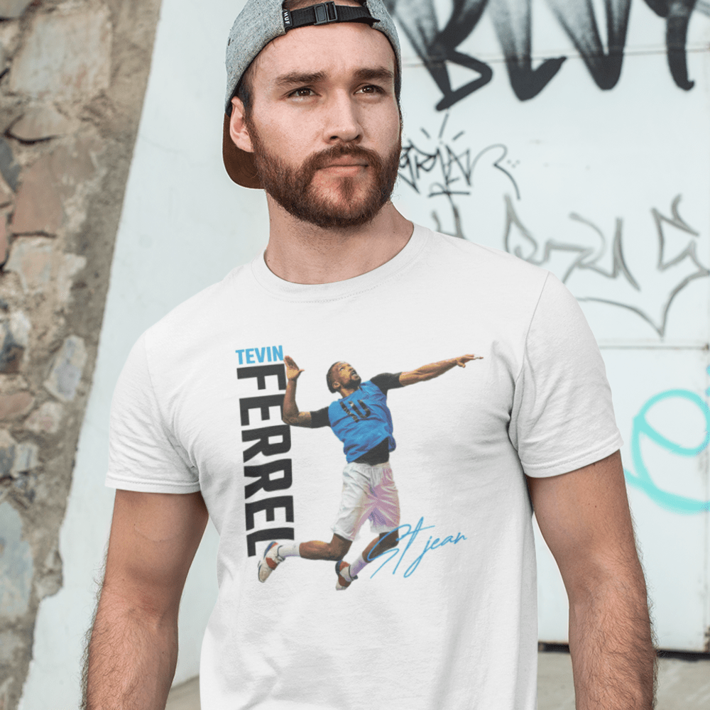 Portrait of Tevin Ferrel T-Shirt, Black Logo