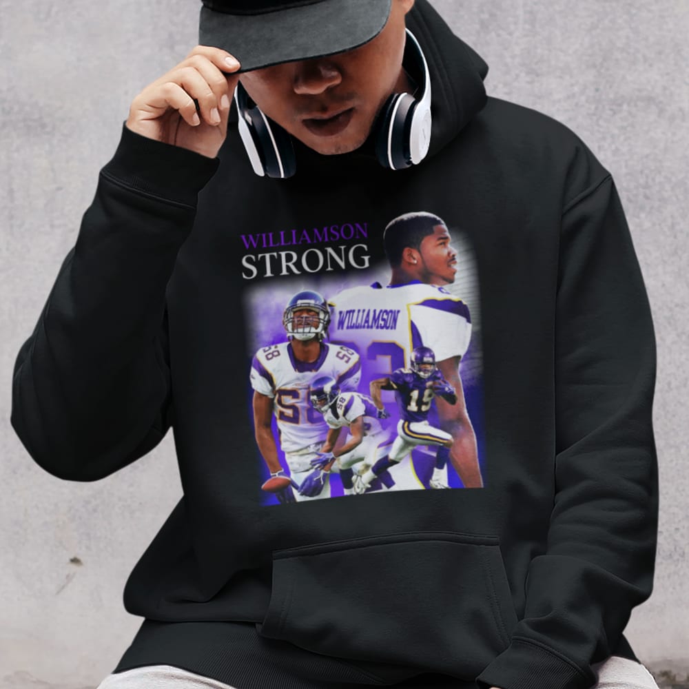 Williamson Strong by Troy Williamson Hoodie, Light Logo