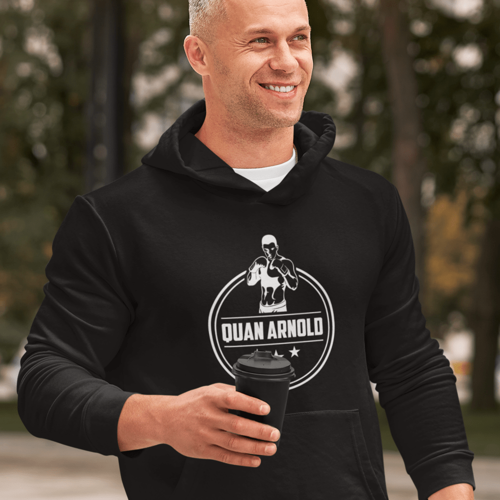 Quan "The Freak" Arnold Men's Hoodie, White Logo
