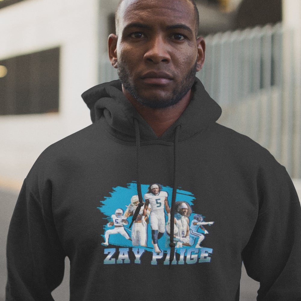 Isiah “Zay” Paige Men’s Hoodie, White Logo
