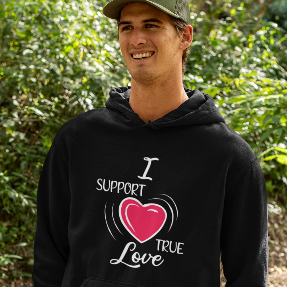I Support True Love by Brian Randolph Unisex Hoodie, Light Logo 