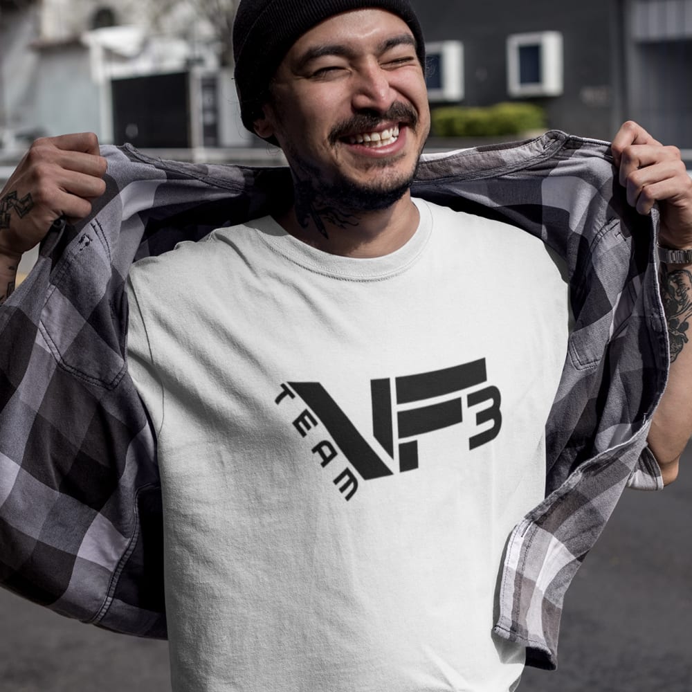 VF3 by Vernon Fox Men's T-Shirt, Black Logo