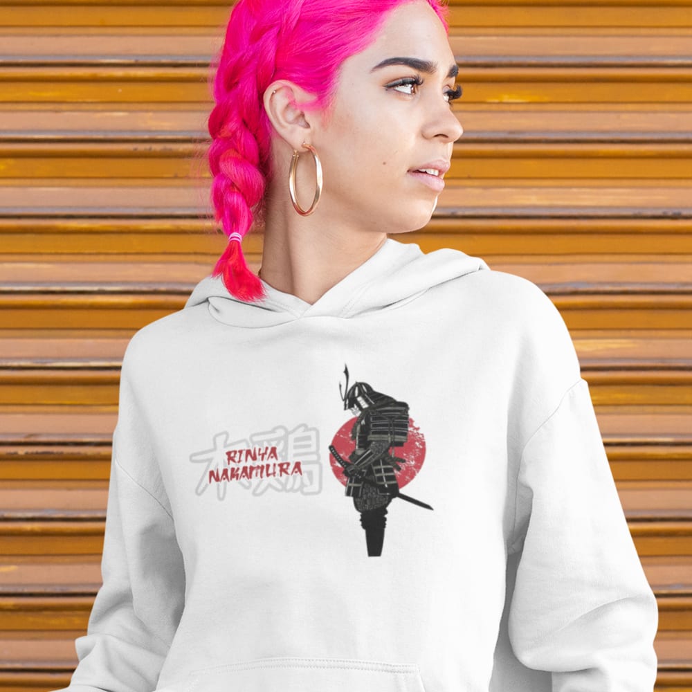 Samurai Warrior by Rinya Nakamura Unisex Hoodie, Dark Logo