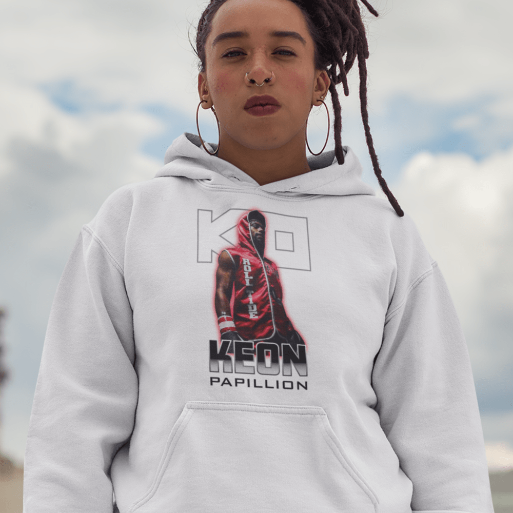 KO Keon Papillion Unisex Hoodie, Light Logo
