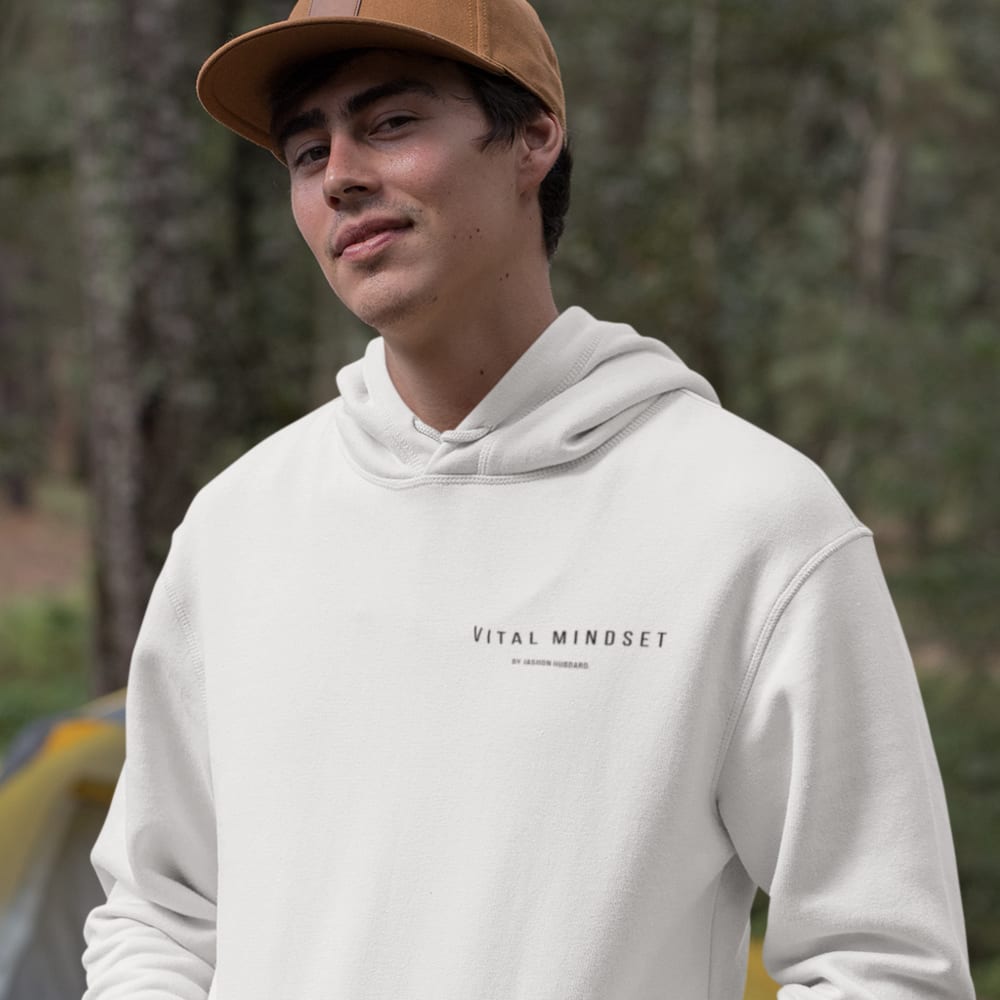 Vital Mindset by Jashon Hubbard Unisex Hoodie, Black Mini Logo