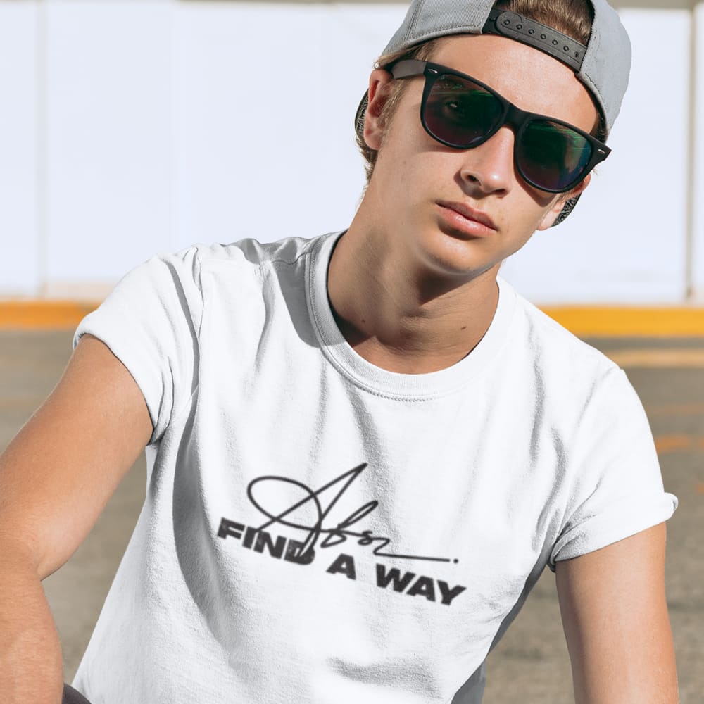 "A for Find A Way" by Andrew Sweitzer - Shirt, Black Logo