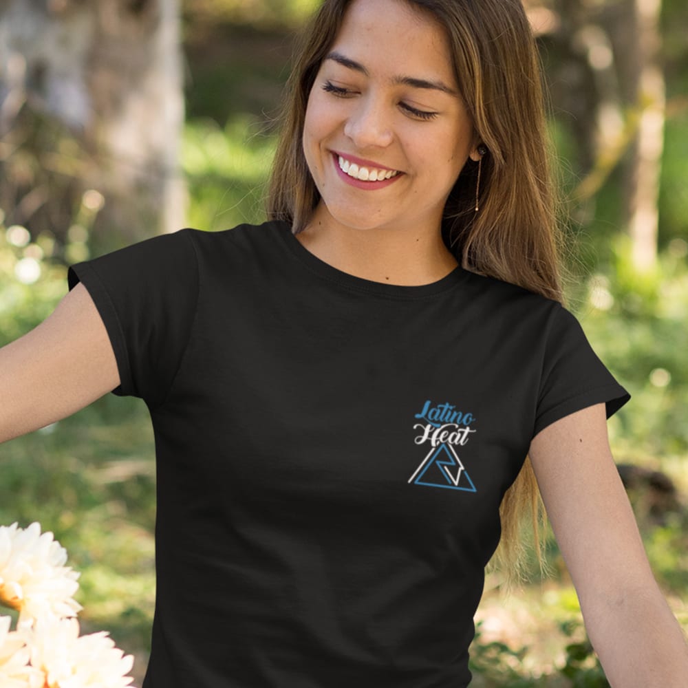  Latino Heat by Rodolfo Velasquez Women's T-Shirt, Light Mini Logo