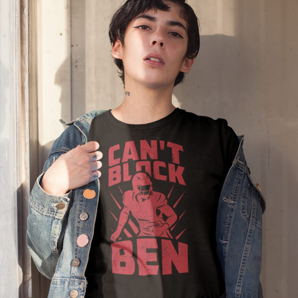 "Can't Block Ben" by Ben Desmarais Men's T-Shirt, Red Logo