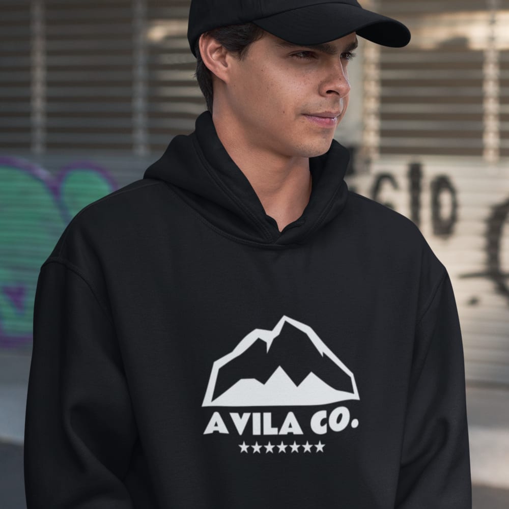 AVILA CO. by Guillermo Granier Men's Hoodie, All White Logo