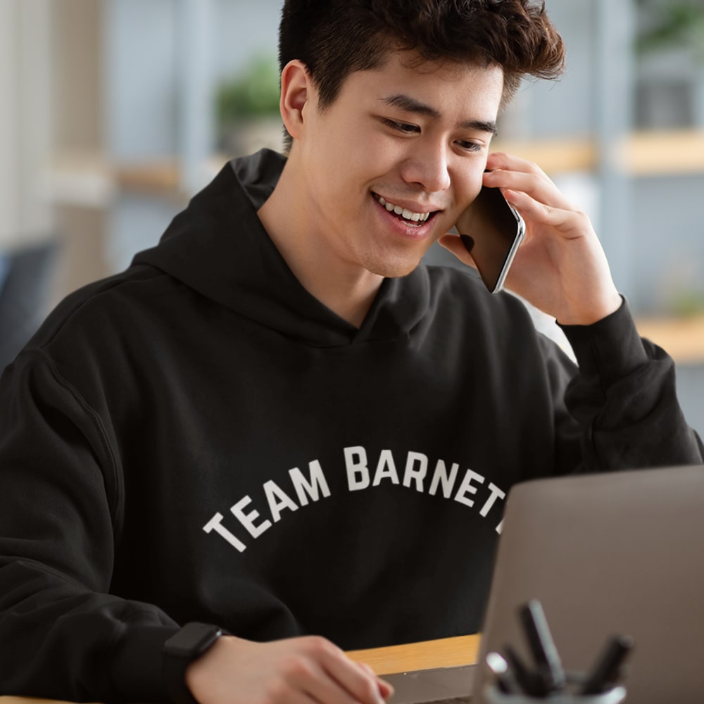 Team Barnett Hoodie, White Logo