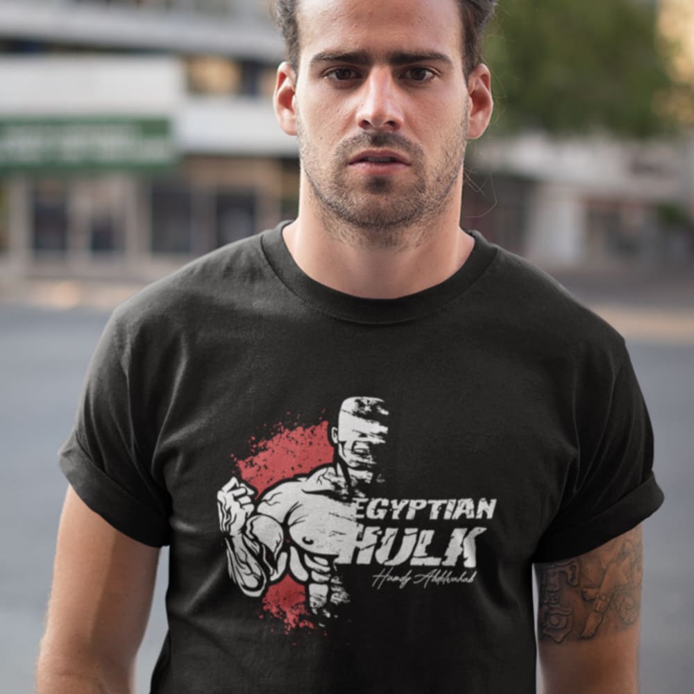 Egyptian Hulk Hamdy Abdelwahab, Men's T-Shirt, Light Logo