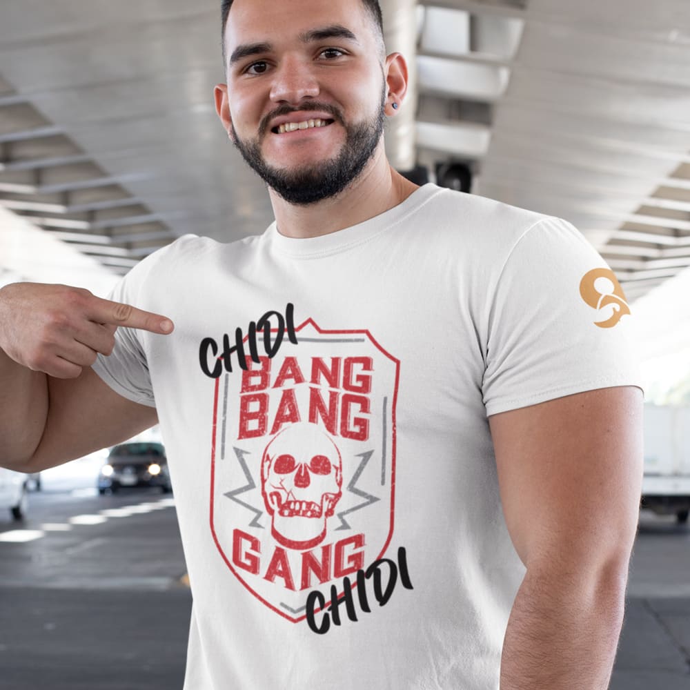 Chidi “Bang Bang” Ahanotu, Men's T-Shirt, Logo Dark