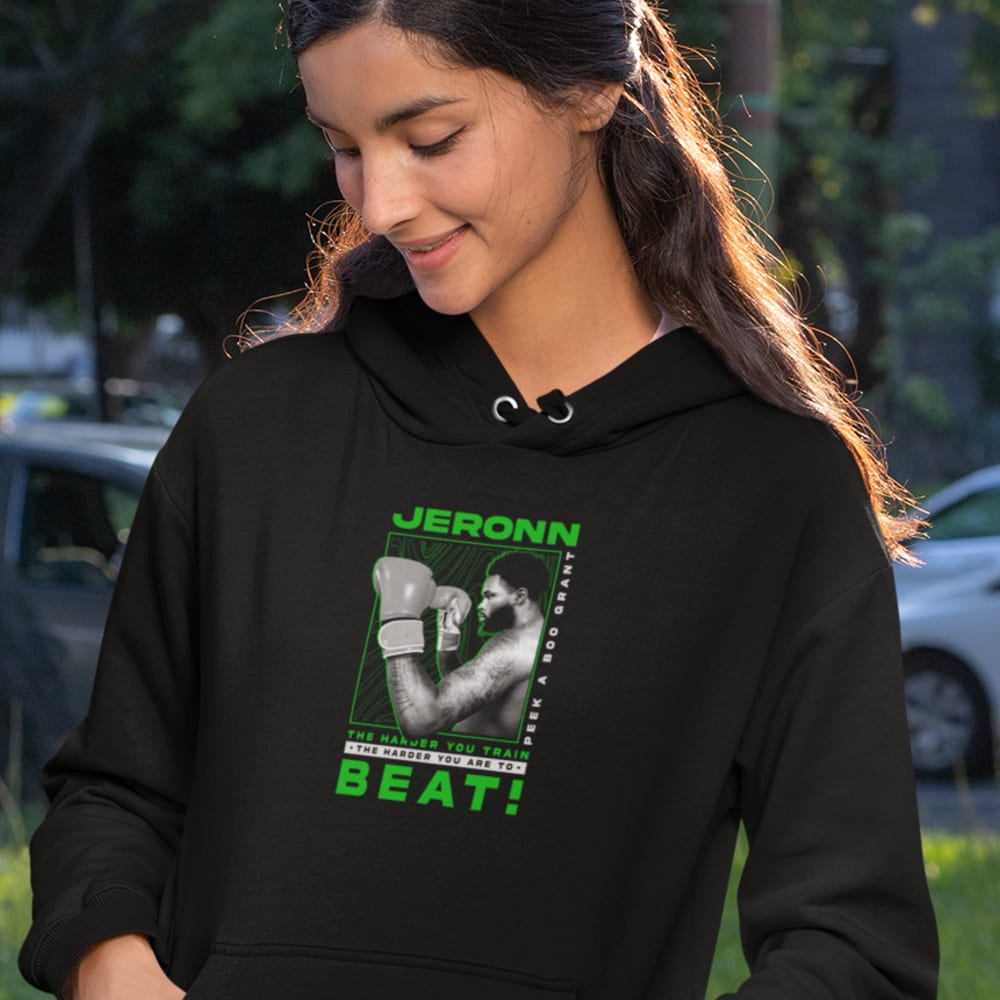 Jeronn “Peek A Boo“ Grant Unisex Hoodie, Light Logo