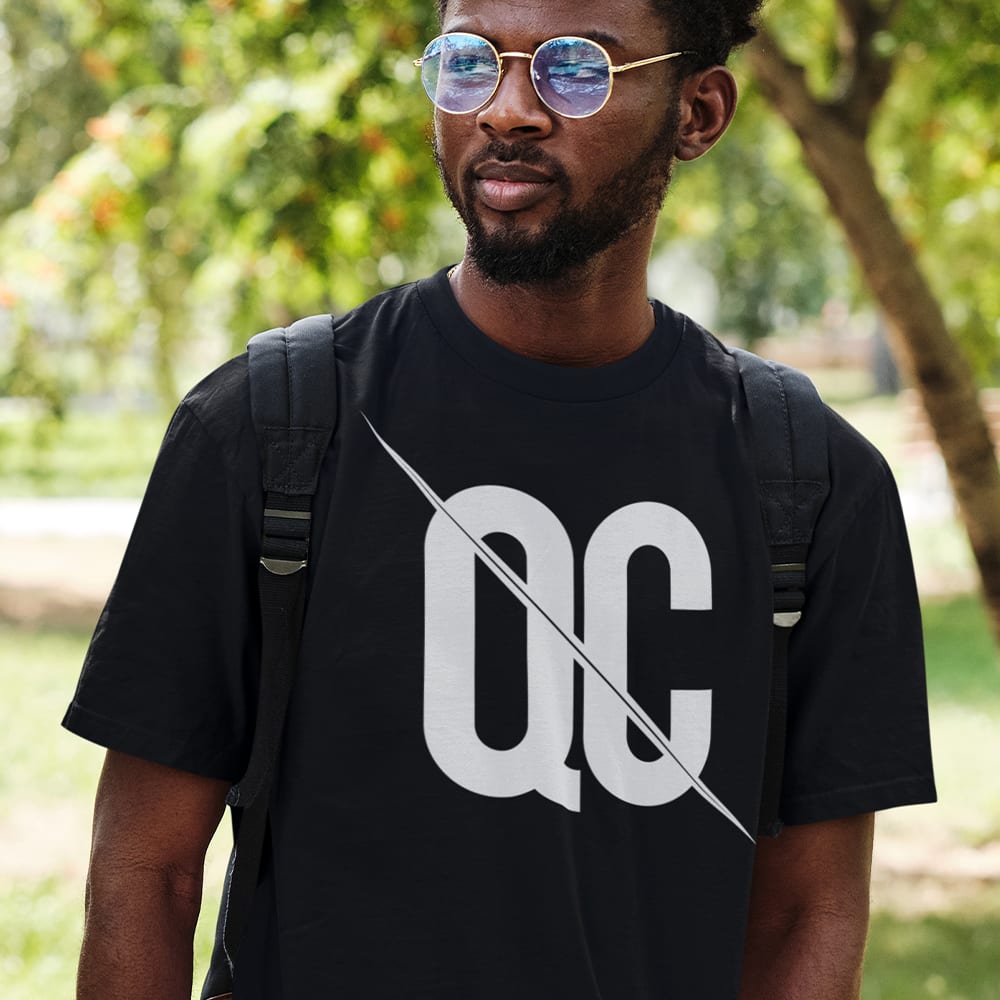 Official “Bolt” QC T-Shirt, White Logo