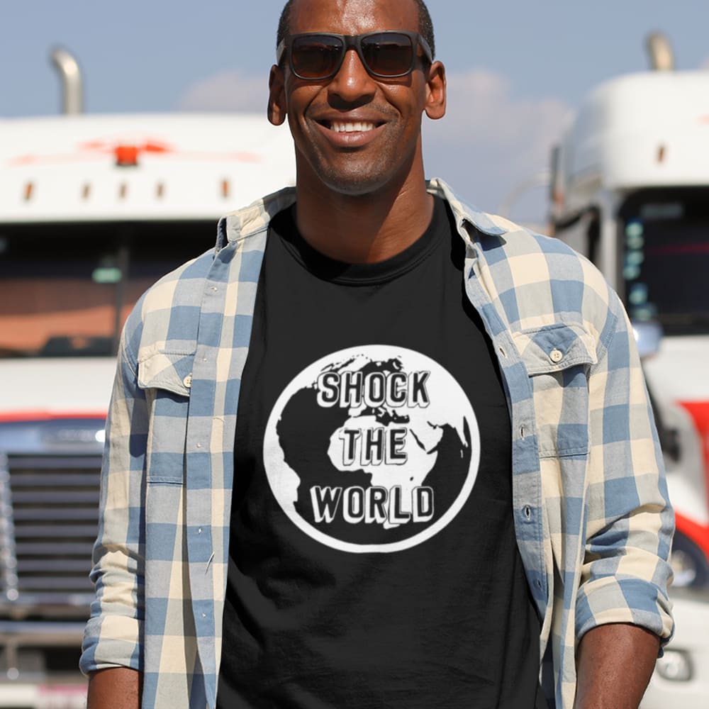 'Shock the World' by Devin Grant, T-Shirt (White)