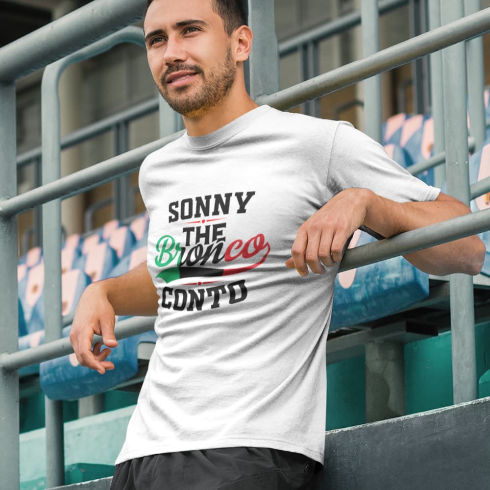 Sonny "The Bronco" Conto - Italian Flag Colors - T-Shirt, Black Logo