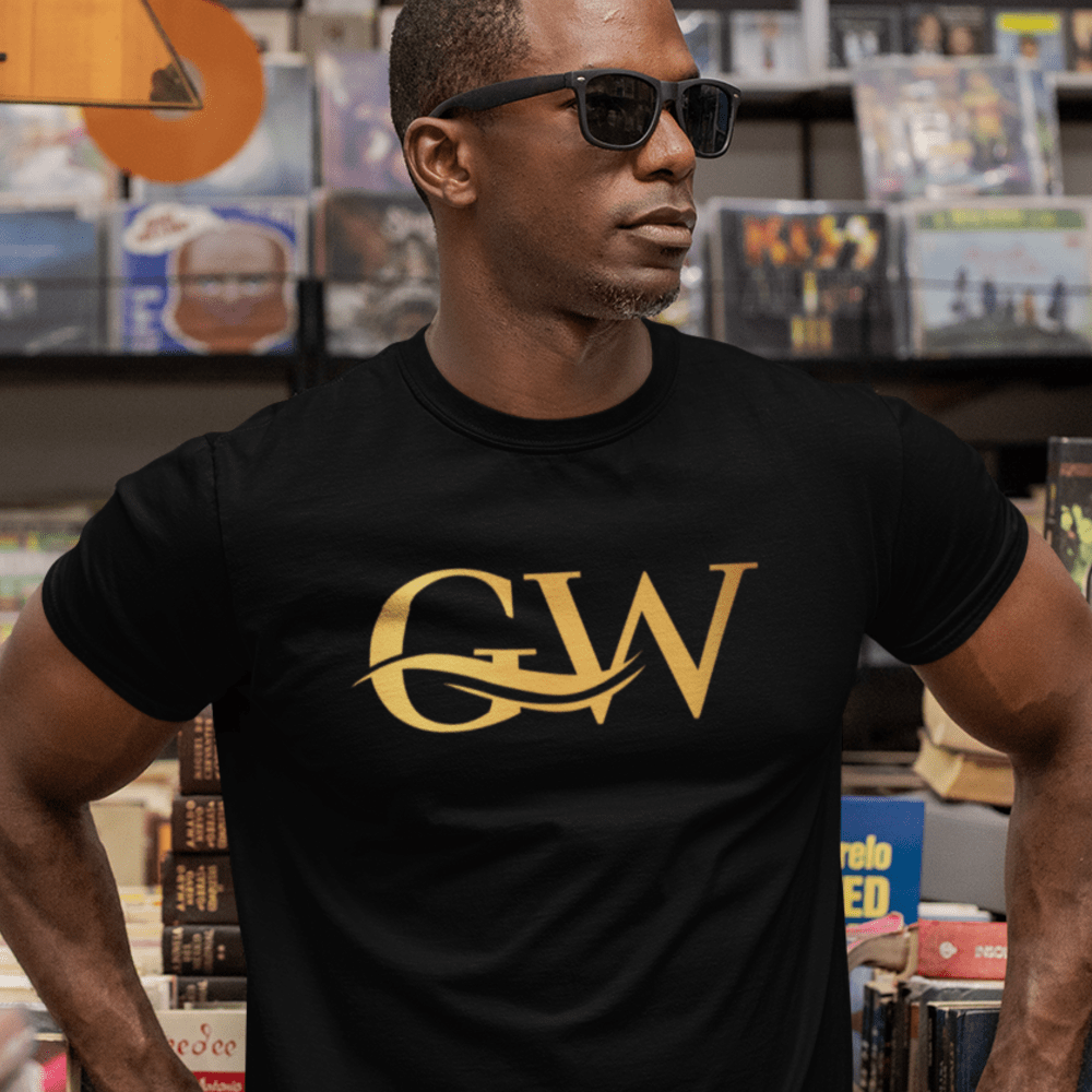 GW by Gift Walker Unisex T-Shirt, Gold Logo